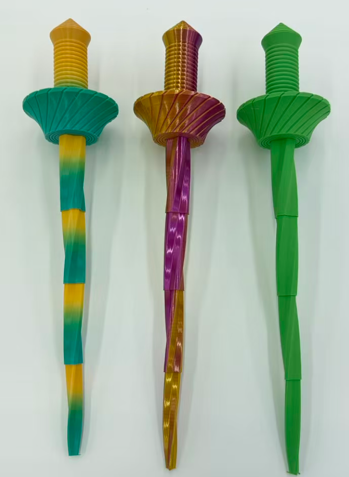 42cm3D печать мечей, вращающихся винтовых игрушек pic 1