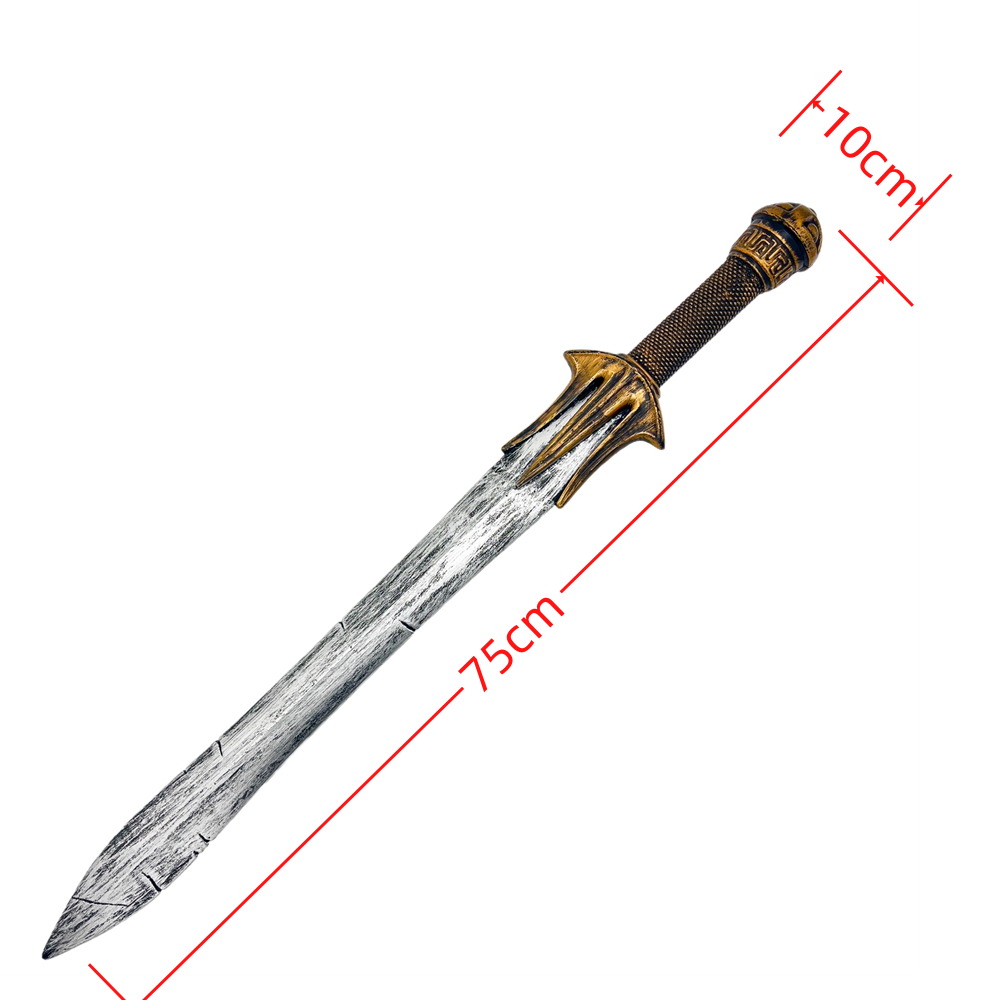 Simulation sword prop weapon model toys, plastic toys of medieval knight swords, cosplay performance props details Picture