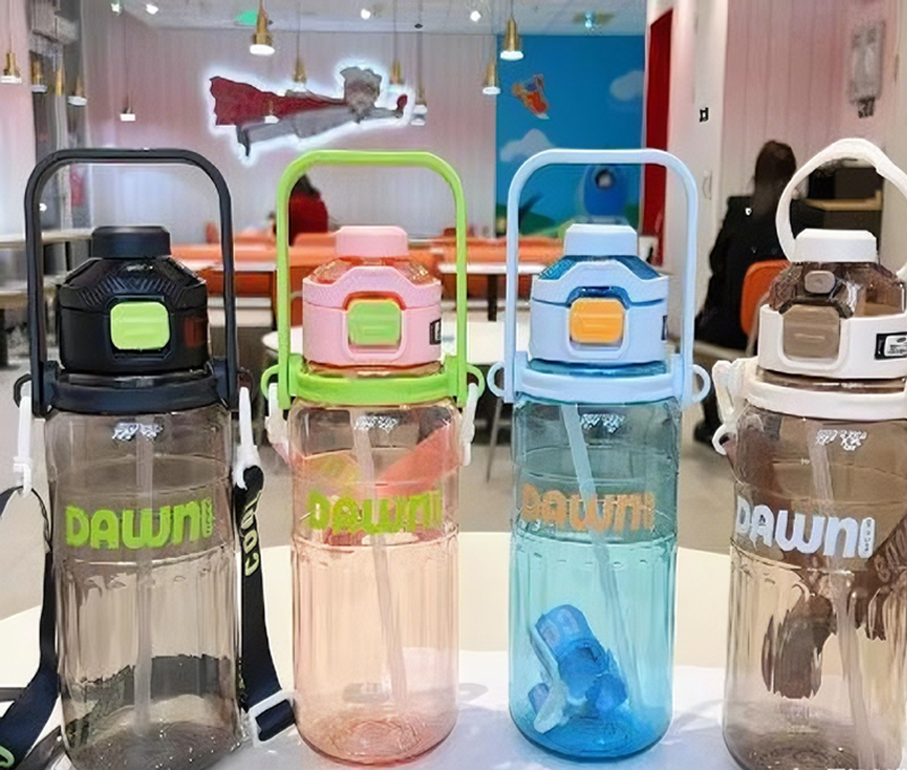 自带背带的DAWN渐变吸管杯!按扣开盖+大容量 上学通勤随手拎 颜值实用双在线详情2