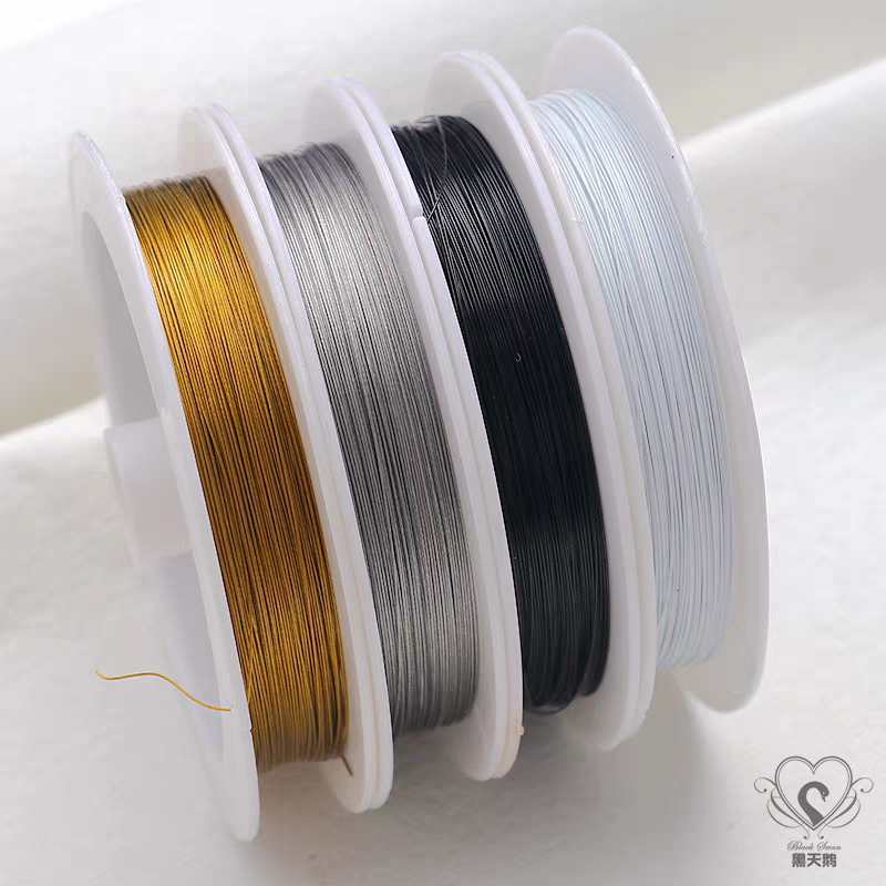 diy materials: beaded wire, 0.3 steel wire, jewelry wire, bead curtain wire, steel wire, bracelet, necklace accessory wire