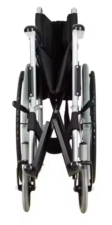 标准轻型可折叠手动摆动可拆卸搁脚板钢制轮椅 wheel chair详情图4