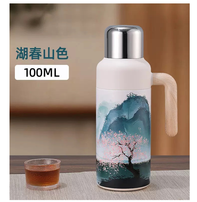 D打印小钢炮焖茶壶316不锈钢保温壶焖泡壶家用大容量暖壶礼品