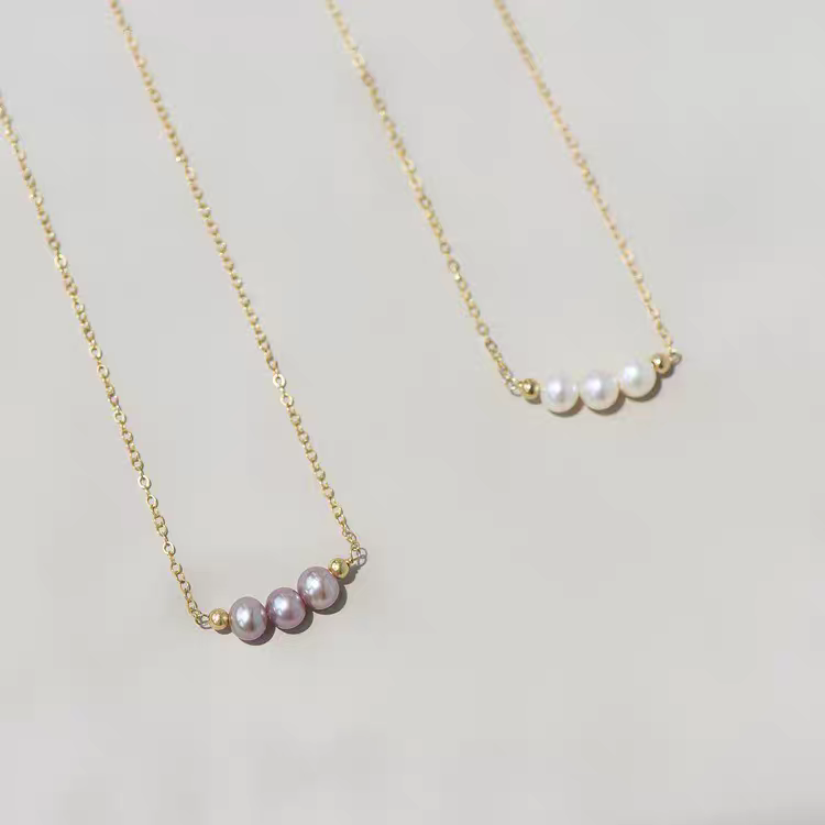 欧美跨境新款网红同款珍珠项链轻奢简约锁骨链项链饰品批发珍珠项链首饰项链