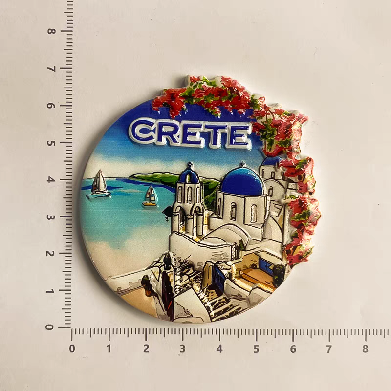 希腊旅游树脂立体印刷工艺品创意地标建筑冰箱贴磁贴个性家居装饰品送闺蜜礼纪念品详情图8