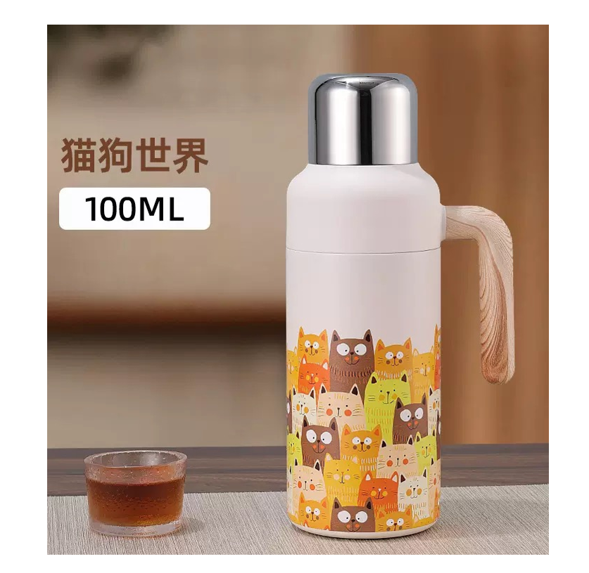 陶瓷冷水壶/塑料水壶带托盘/条纹壶/塑料水壶/杯子产品图