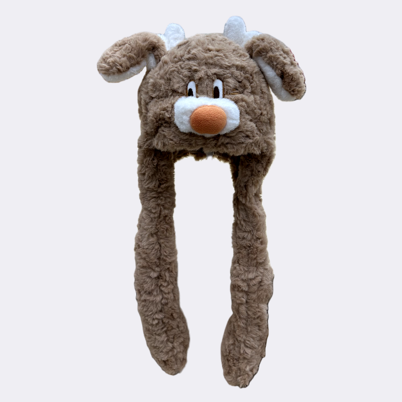 The ear-moving cartoon hat is suitable for children aged 2 to 5 full figure