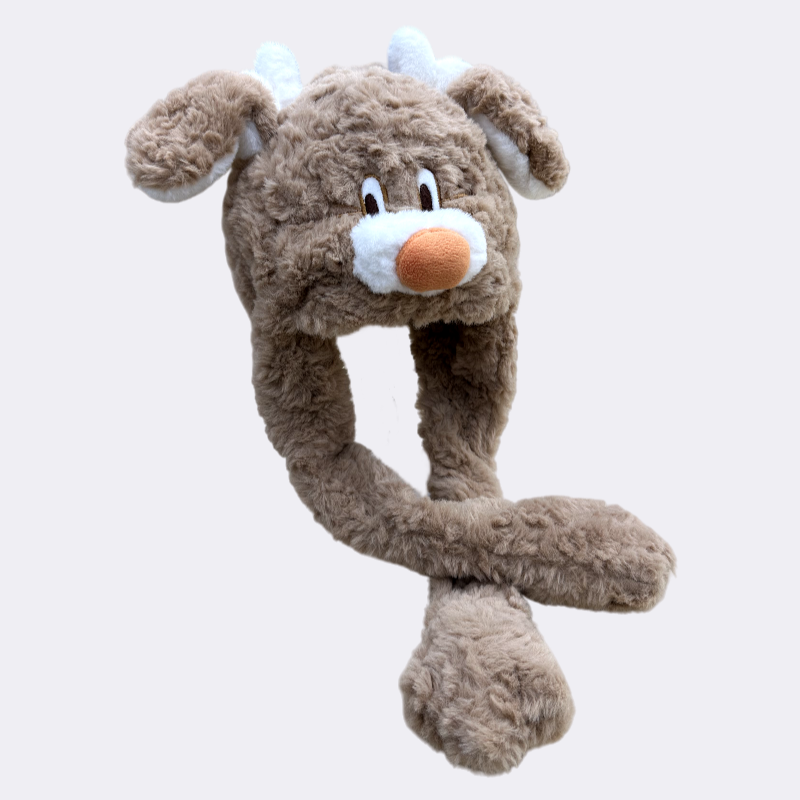 The ear-moving cartoon hat is suitable for children aged 2 to 5 details Picture
