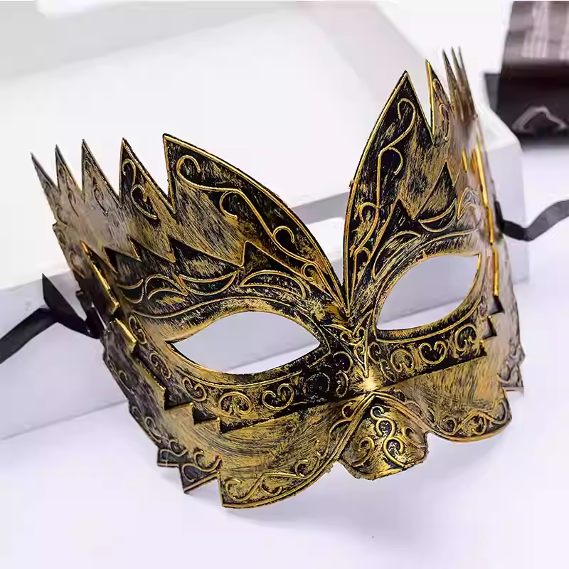 男士半脸面具/万圣节面具/面具/面具脸谱/万圣节道具细节图