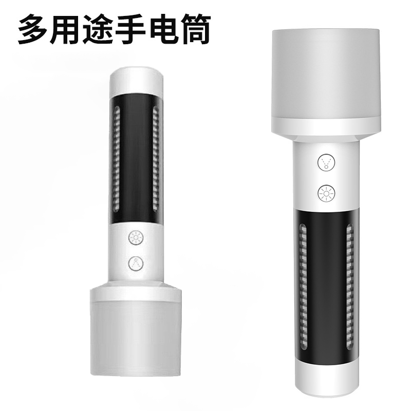 户外LED强光手电筒 多功能露营氛围灯 铝合金家用手电筒批发详情1
