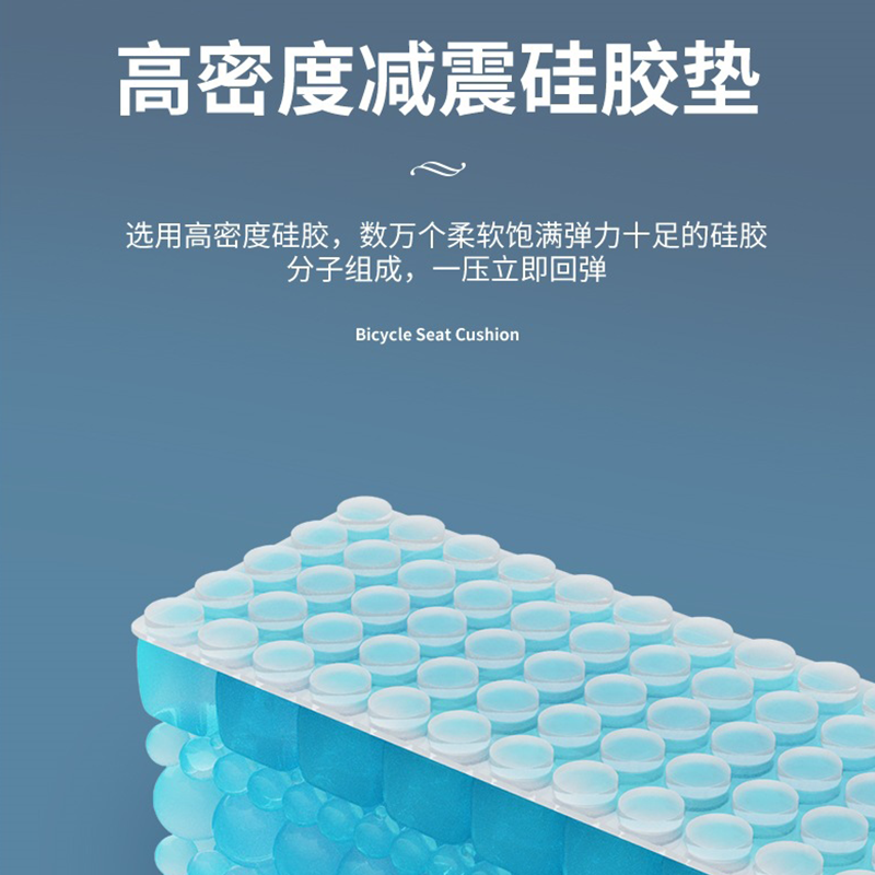 Silicone super soft backrest saddle for mountain bikes, anti-backrest pain seat cover for road bikes, cycling seat cover Application Scenario