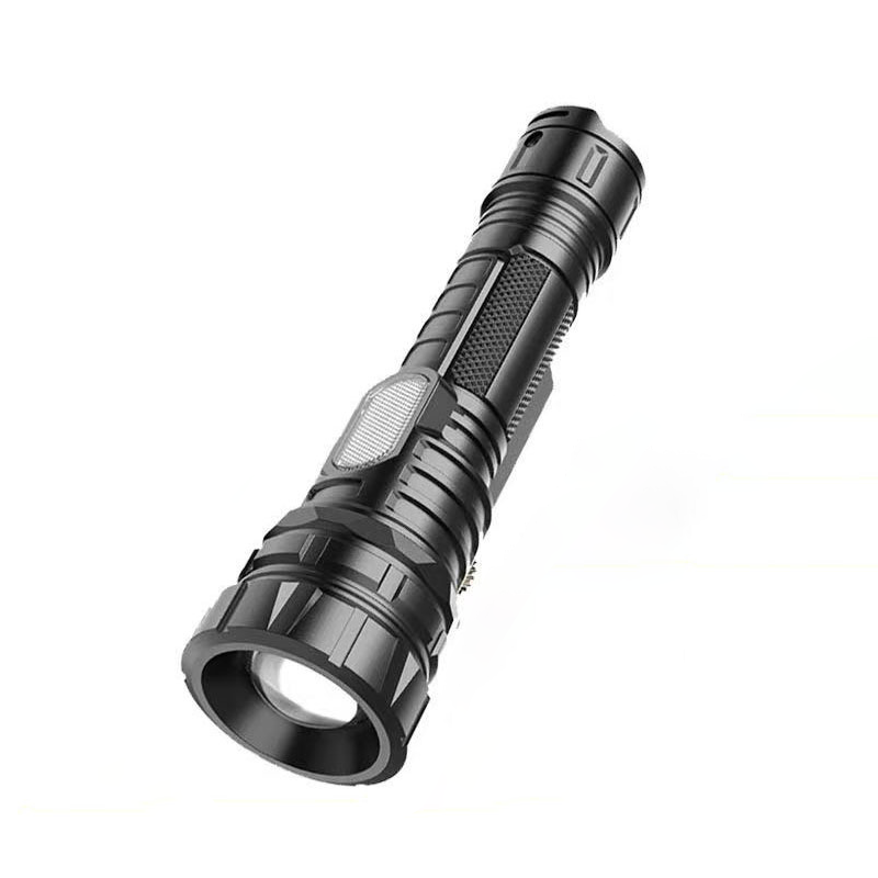 led flashlight, bright laser cannon, long-lasting outdoor charging, portable multi-functional zoom cob work light Item Picture