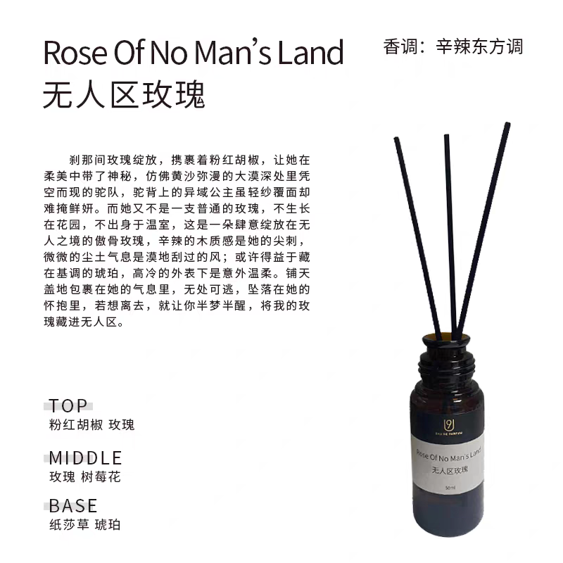 无火香薰藤条香插室内家用持久扩香卧室蔚蓝无人区玫瑰大地留香详情图3