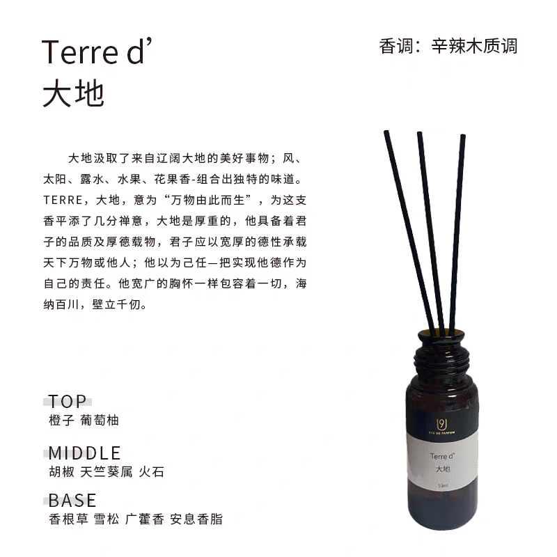 无火香薰藤条香插室内家用持久扩香卧室蔚蓝无人区玫瑰大地留香详情图4