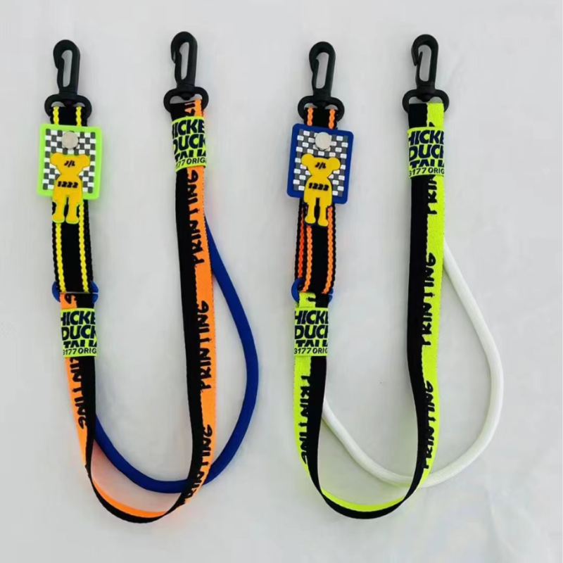 新款DIY拉链挂绳手机壳挂绳潮流时尚童装挂饰箱包挂件手机挂绳 橙色