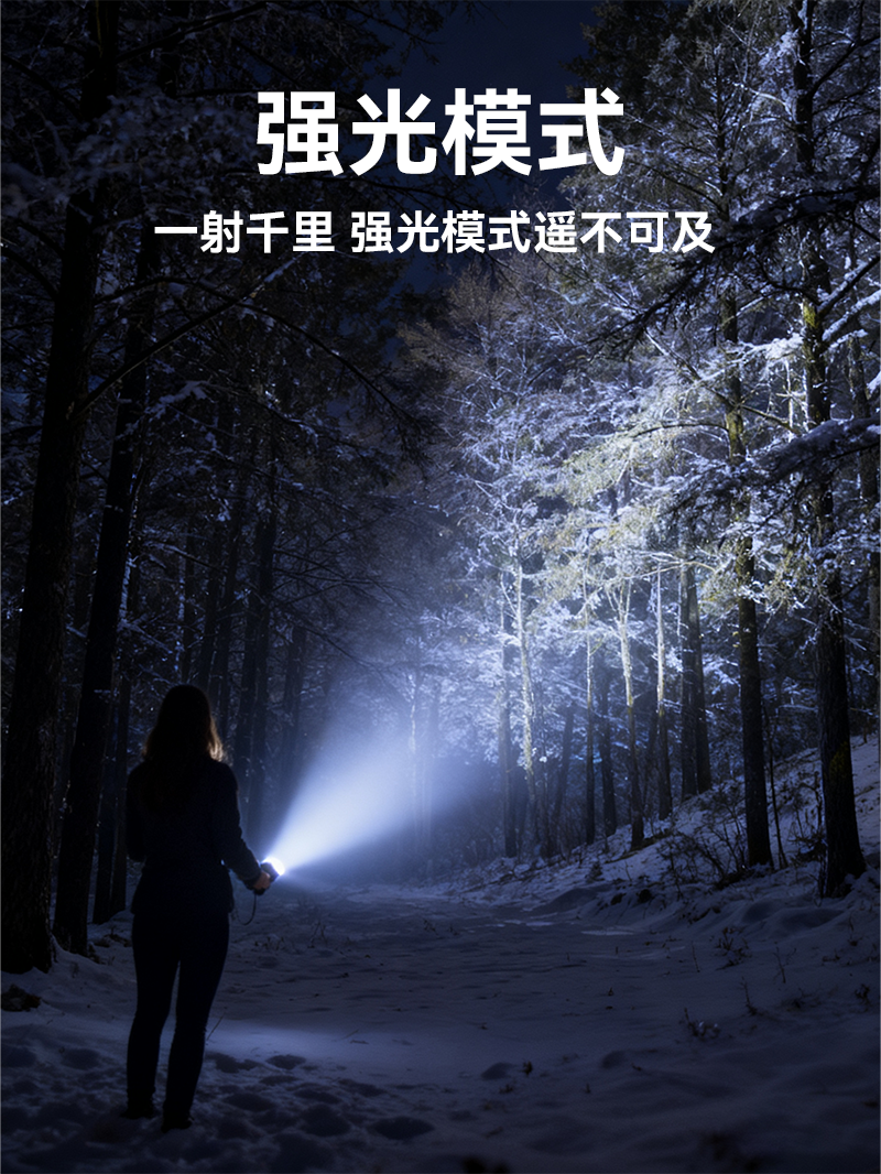 新款大功率户外手提露营灯白激光远射探照灯多功能七彩野营氛围灯详情7
