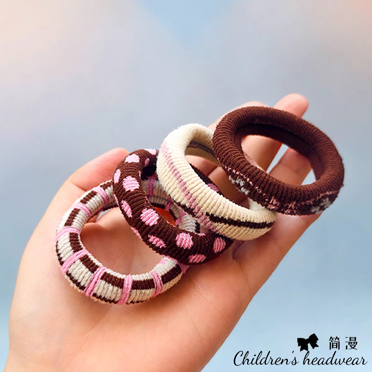 韩版女士无接口发绳发饰扎头绳皮筋头绳女士发饰品时尚简约百搭