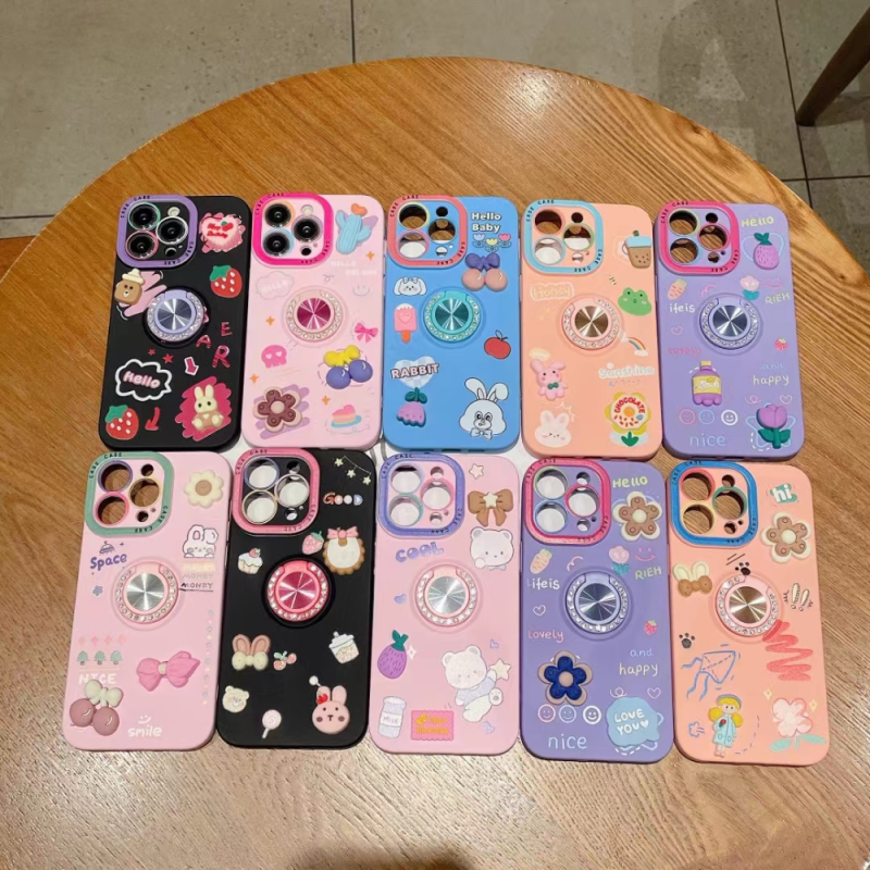 新款鹰眼支架手机壳适用苹果15带支架镜头防护保护壳苹果14