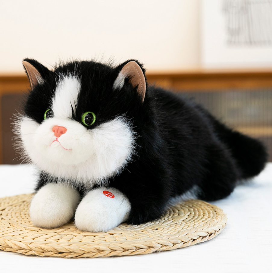 Cross-border best-selling simulation event called stuffed cat dolls, plush toys, cute little cat figurines and dolls Item Picture