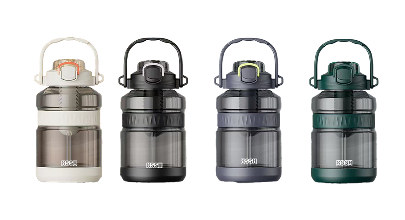 大容量运动水壶 便携提手防漏吸管杯 户外健身大号太空杯详情2