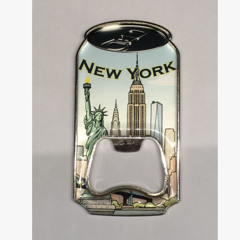 创意3d立体卡通冰箱贴开瓶器金属滴胶冰箱贴透明动漫冰箱贴创意可定制日用冰箱贴旅游工艺纪念品景区定制家居装饰