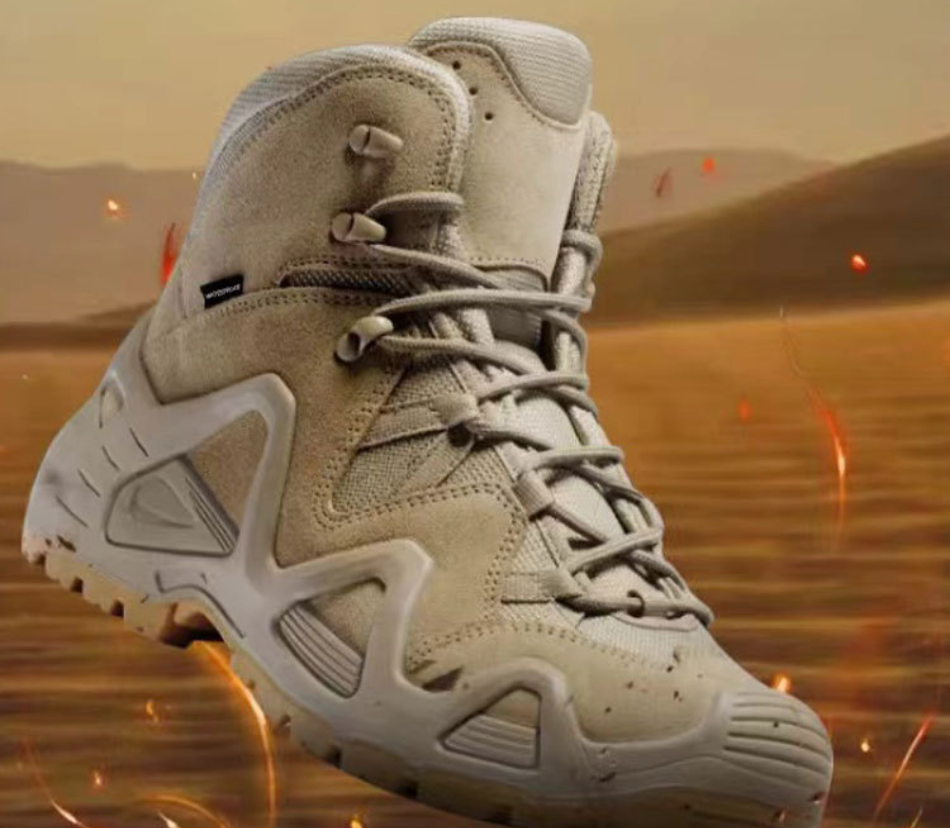 新款男士中邦户外战靴防水防滑战术靴登山徒步鞋特训鞋靴