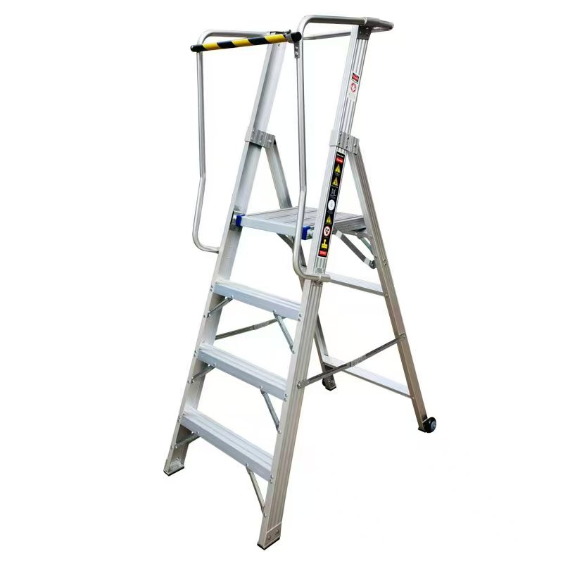 铝合金平台梯子高强度便携式