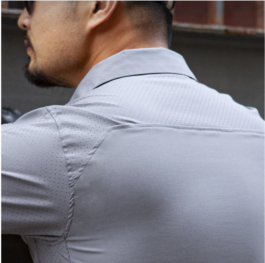 Summer outdoor men's short-sleeved shirt, breathable quick-drying shirt, lapel work clothes, casual top Application Scenario