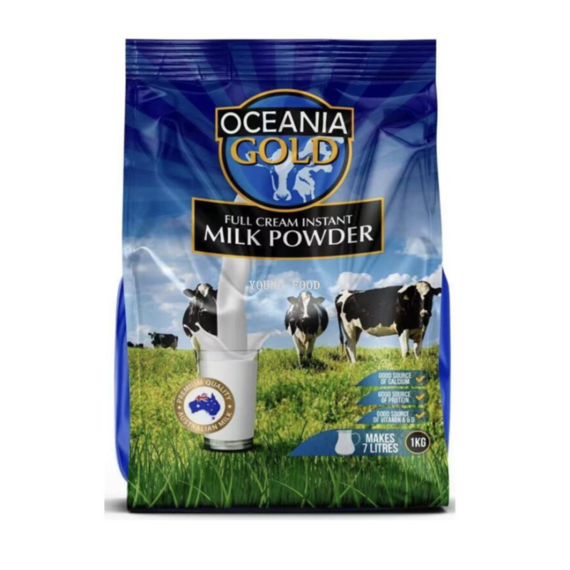 包邮！澳大利亚Oceania gold 大洋洲全脂奶粉1KG 赤道力进口零食