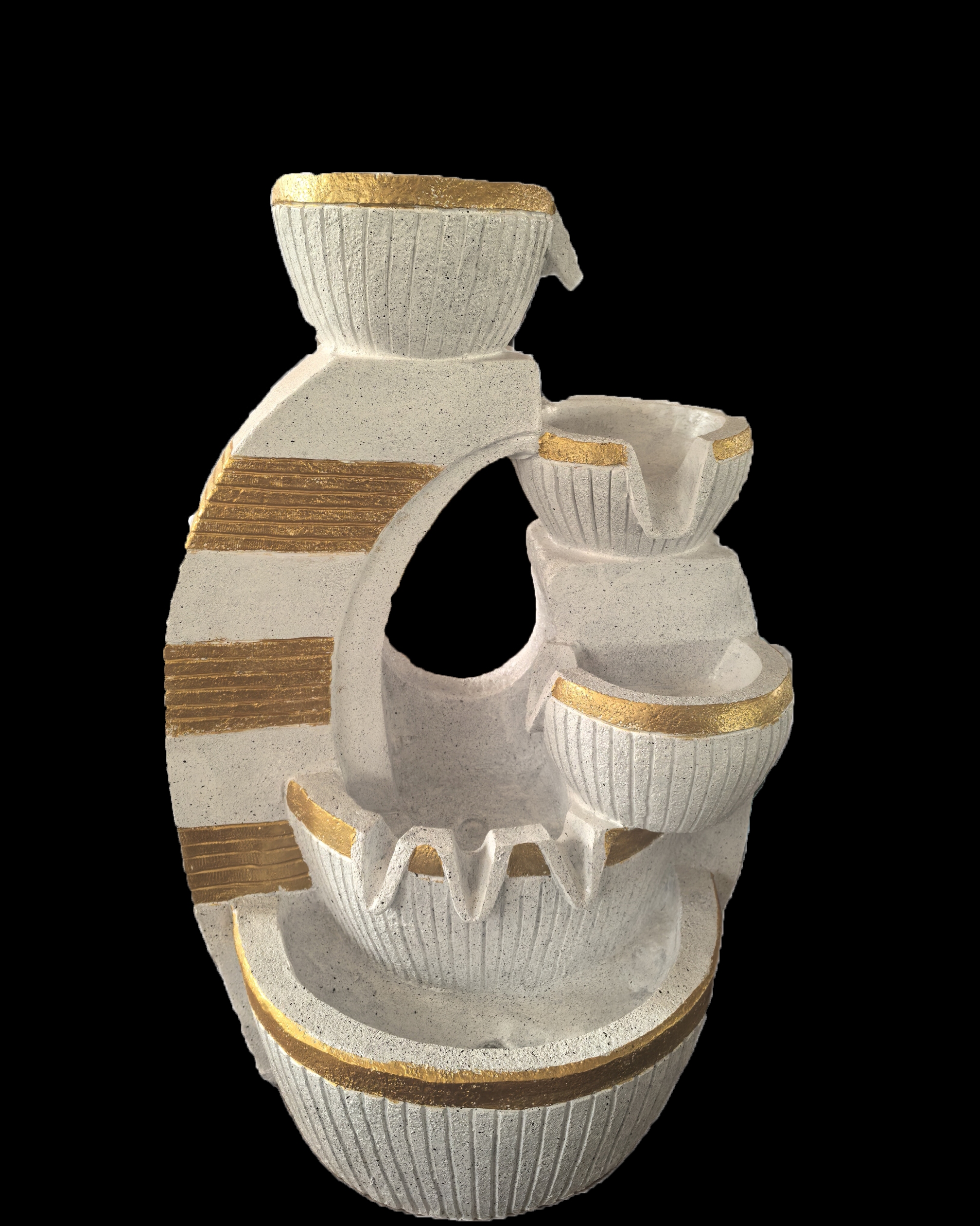 Escultura simple moderna decorativa manualidades resina rostic mountain humidificador details Picture