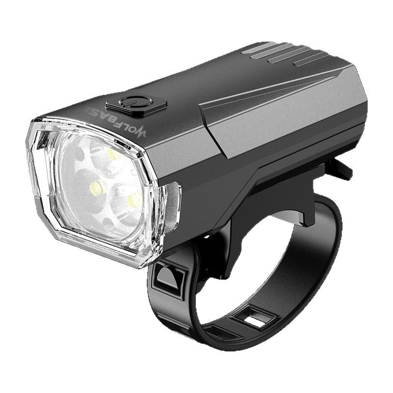 Cycling headlights, bicycle headlights, three-headlights, cycling charging mountain bike headlights, bicycle headlights, rainproof mountain bike headlights Item Picture