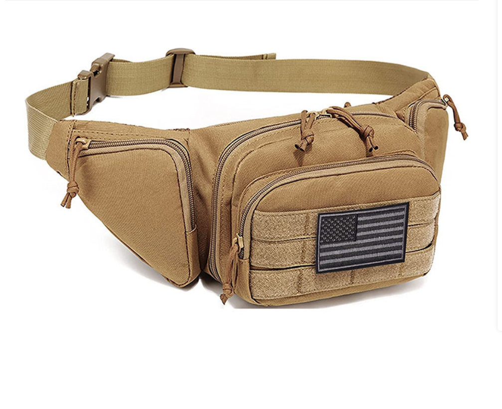 Outdoor storage waist bag, multi-functional tactical waist bag, cycling and running sports waterproof folding bag Specification image