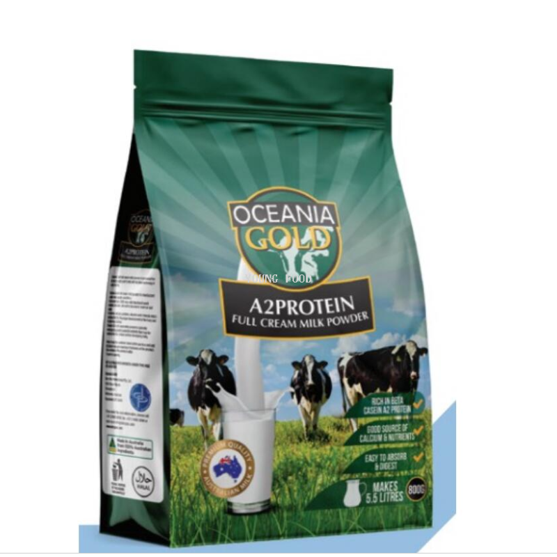 包邮 Oceania gold大洋洲A2β-酪蛋白全脂奶粉800g赤道力进口零食