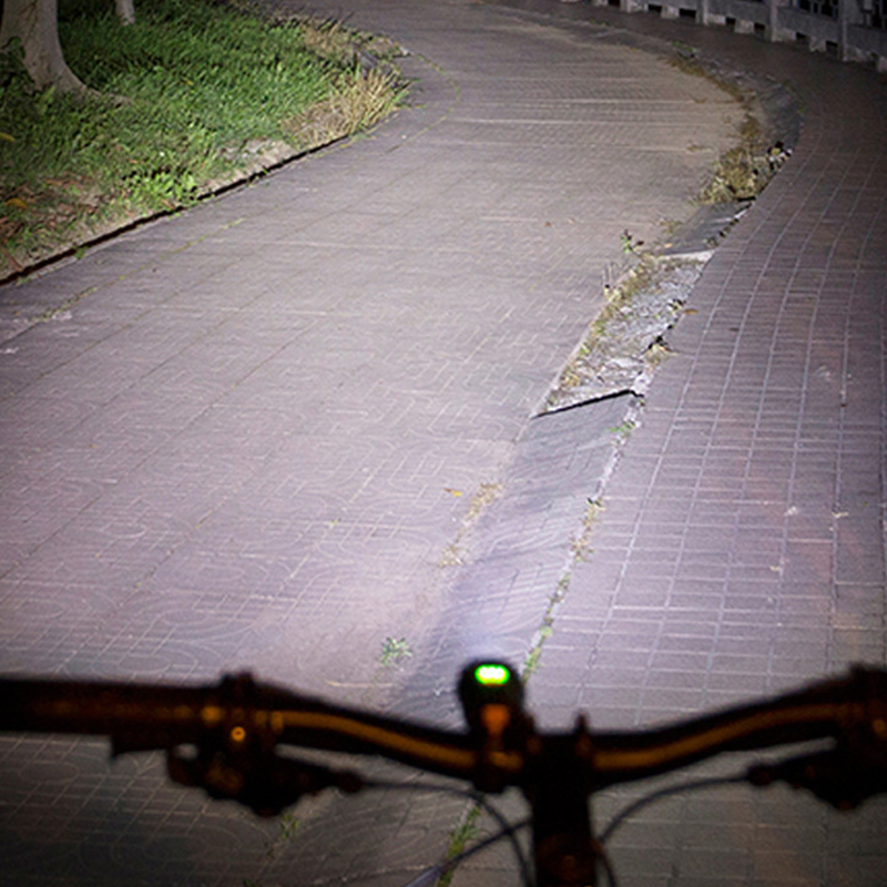 Bicycle headlight USB charging mountain bike outdoor night cycling XPG lamp beads 350 lumens high-brightness lighting lamp Application Scenario