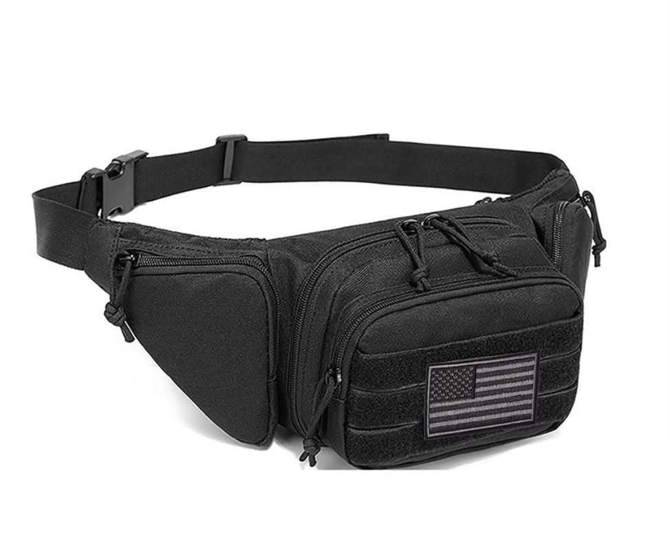 Outdoor storage waist bag, multi-functional tactical waist bag, cycling and running sports waterproof folding bag Application Scenario