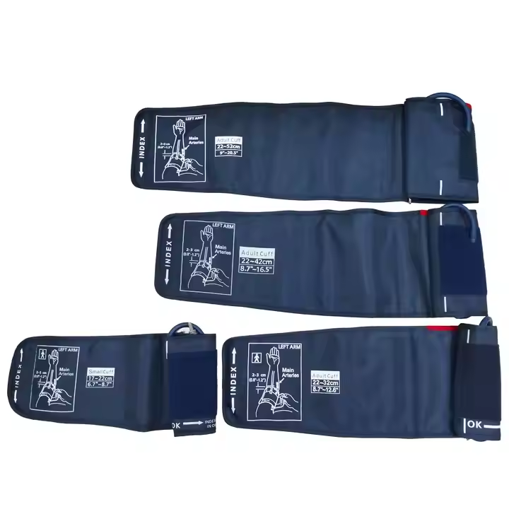 Customized medical blood pressure monitor straps: 10-19 cm, 15-22 cm, 15-24 cm, 22-32 cm, 22-42 cm, 22-52 cm. Blood pressure monitor upper arm sleeve detail image 5