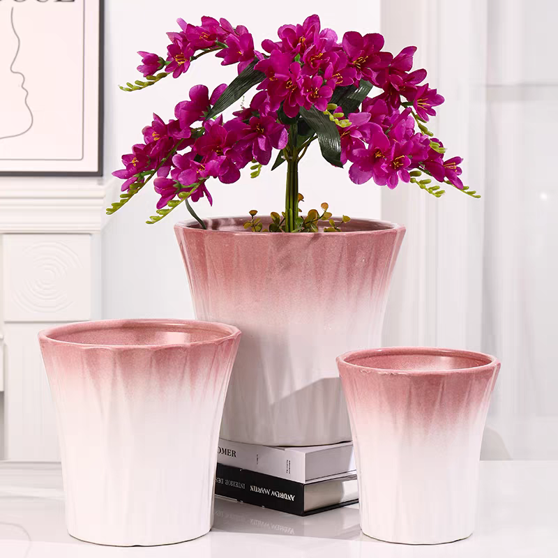 Ceramic handicrafts, ornaments, gifts, ceramic flower POTS, tea sets, large ceramic flower artworks, home decoration detail image 5