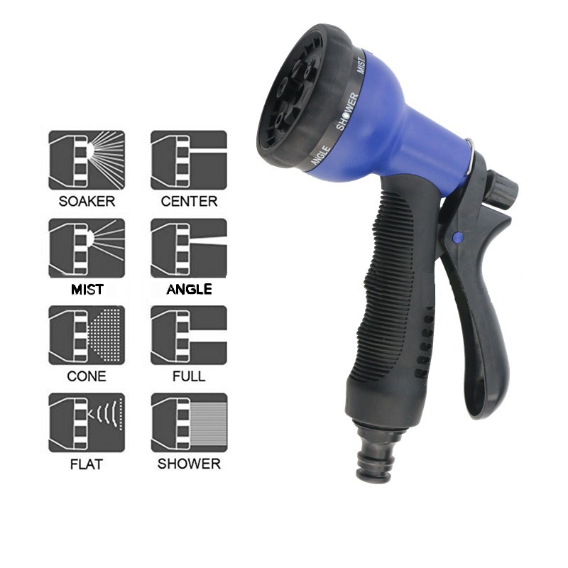 Household car wash 3x telescopic water pipe, garden watering quick-connect water pipe, anti-freezing and sun-proof water pipe Specification image