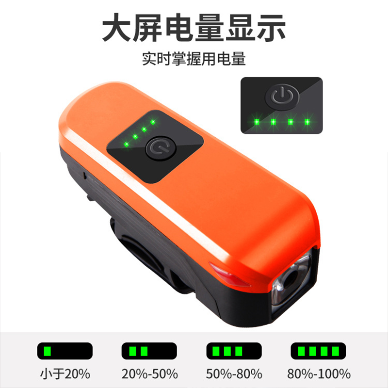 Bicycle headlight USB charging night riding ultra-bright lighting headlight LED mountain bike riding equipment Application Scenario