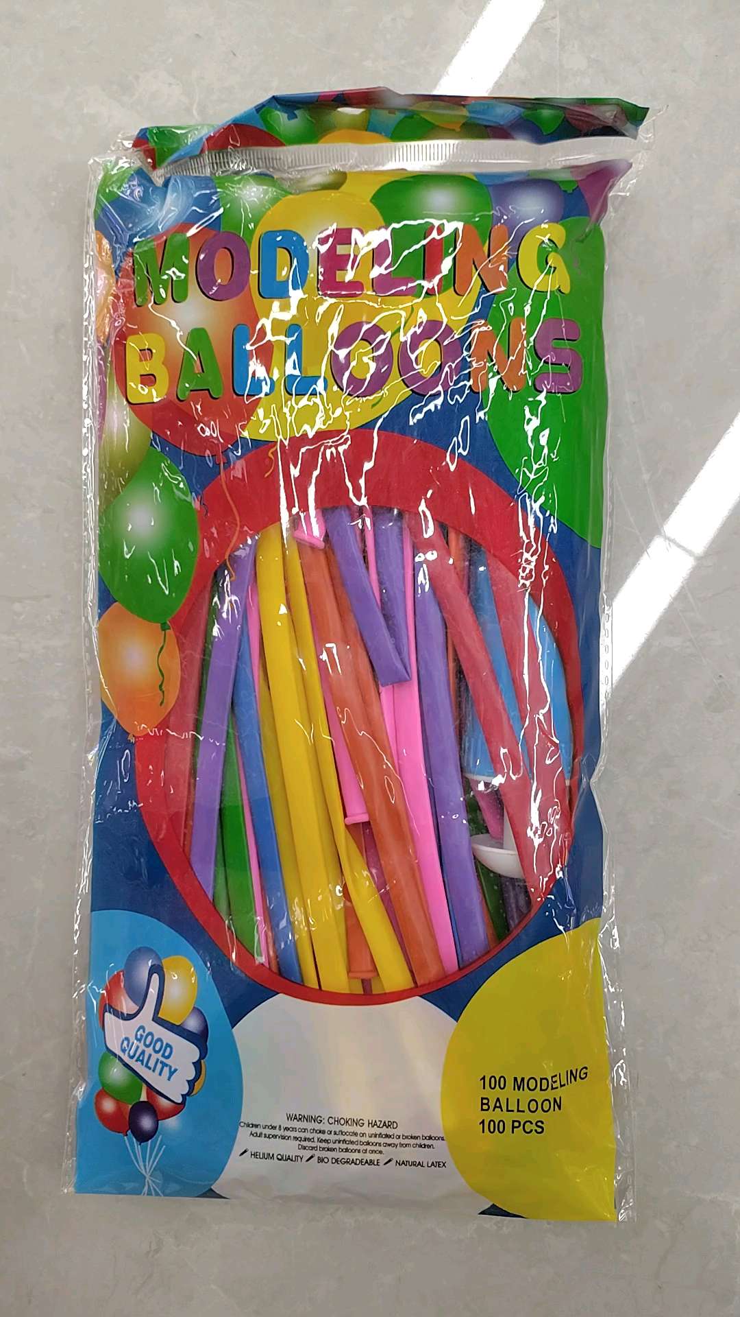 长条编造型各种花束动物魔术气球加配套气筒一套搭配省心省力