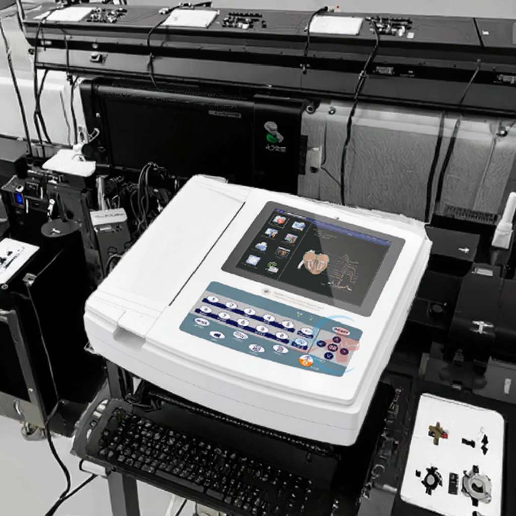 Ce certified medical touch screen wireless channel electrocardiograph with analyzer electrocardiograph detail image 2