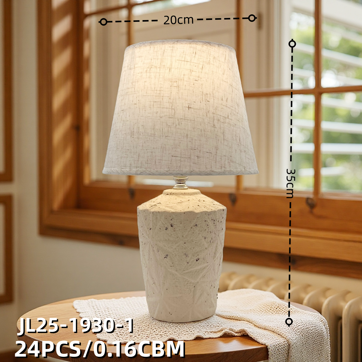 Jilian Desk Lamp 2025 New Wabi-sabi style hotel supplies Decorative Ceramic craftsmanship, starting from 36 pieces per piece, factory wholesale details Picture