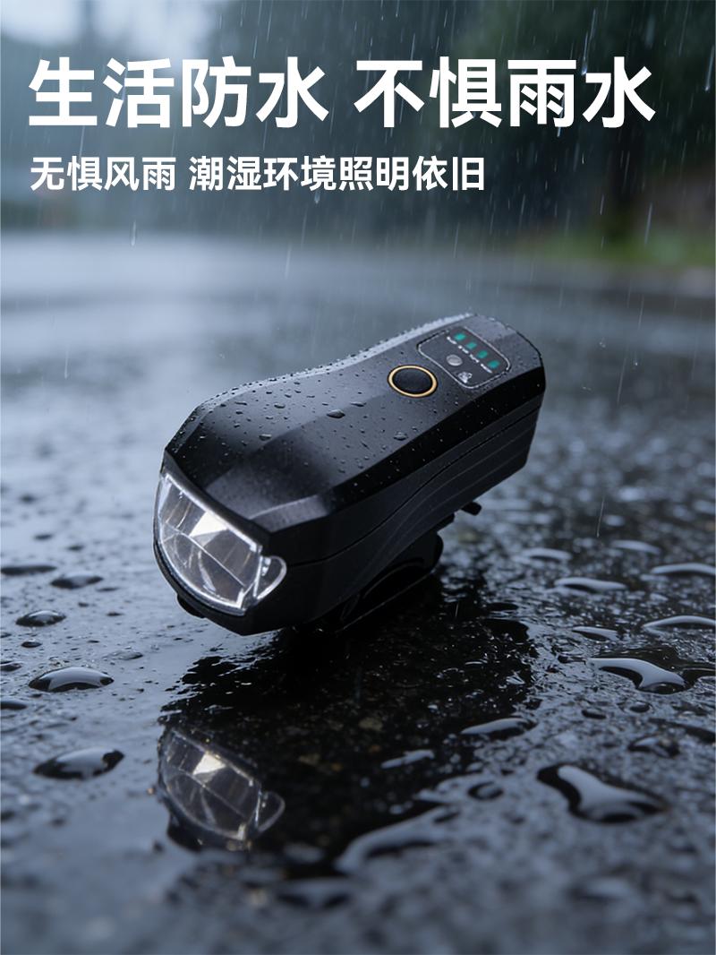 Intelligent sensor bicycle light, mountain bike headlight, USB charging, road bike high-intensity cycling light accessories pic 6