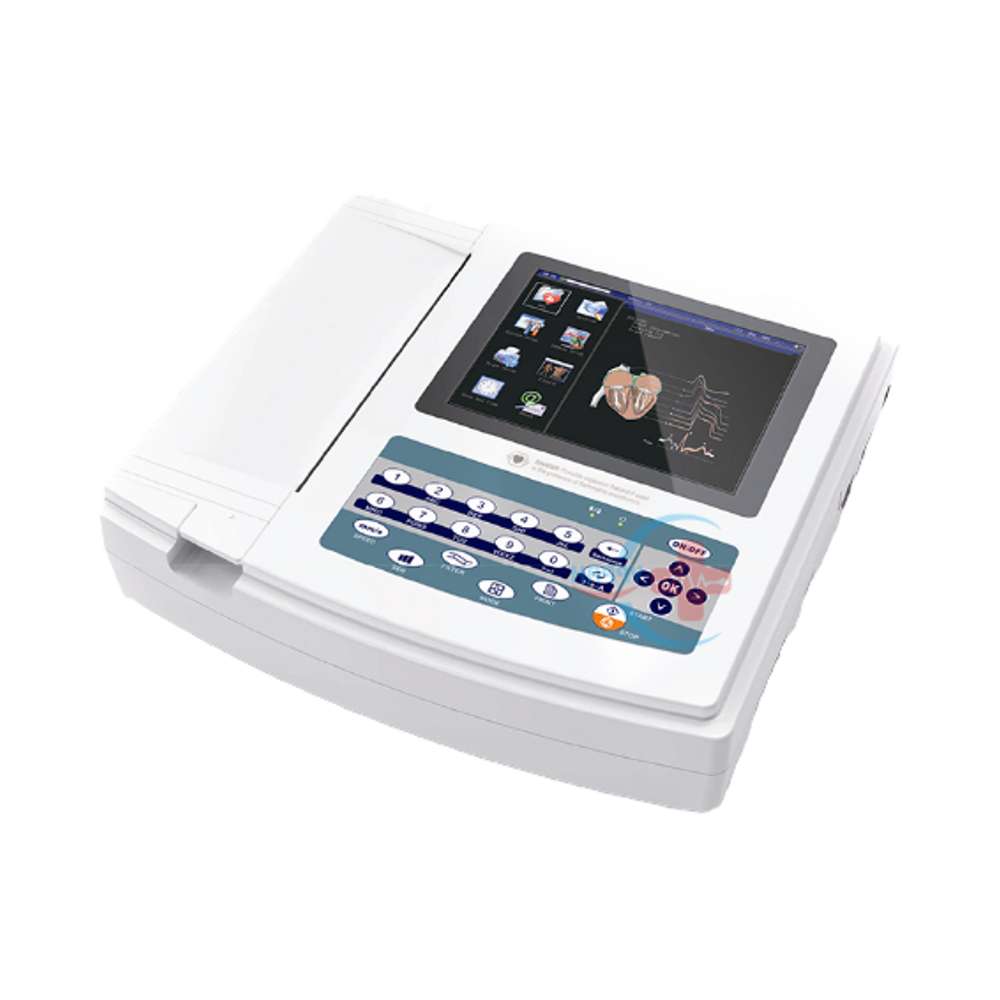 Ce certified medical touch screen wireless channel electrocardiograph with analyzer electrocardiograph Item Picture