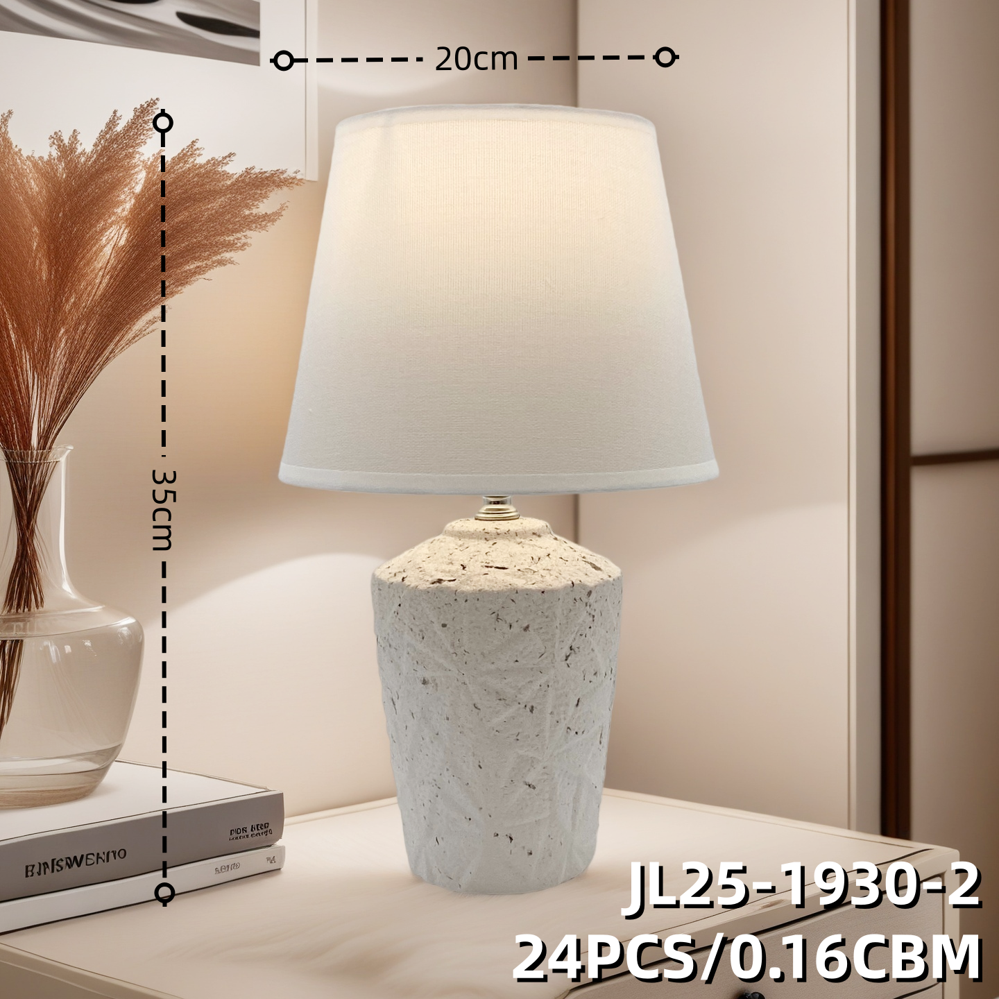 Jilian Desk Lamp 2025 New Wabi-sabi style hotel supplies Decorative Ceramic craftsmanship, starting from 36 pieces per piece, factory wholesale