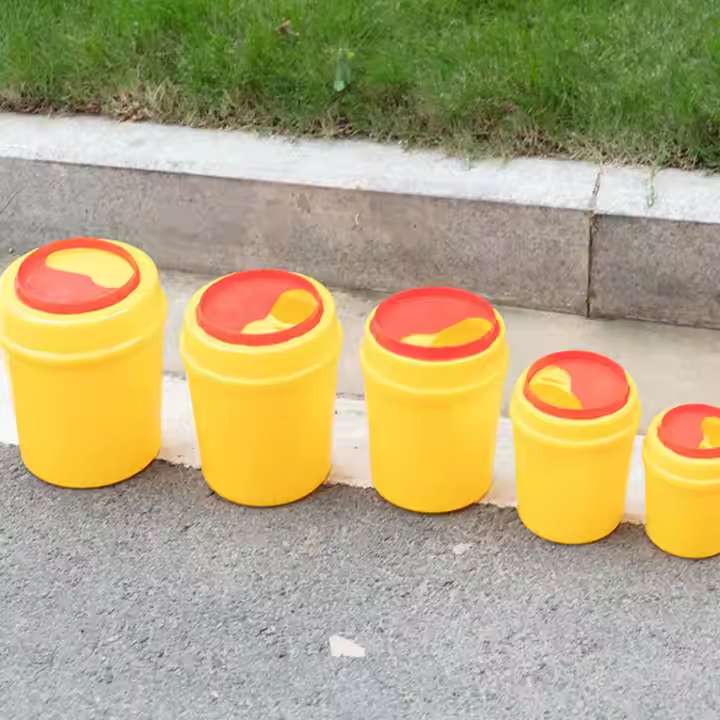 PP medical garbage bin sharp container safe sharp container detail image 3