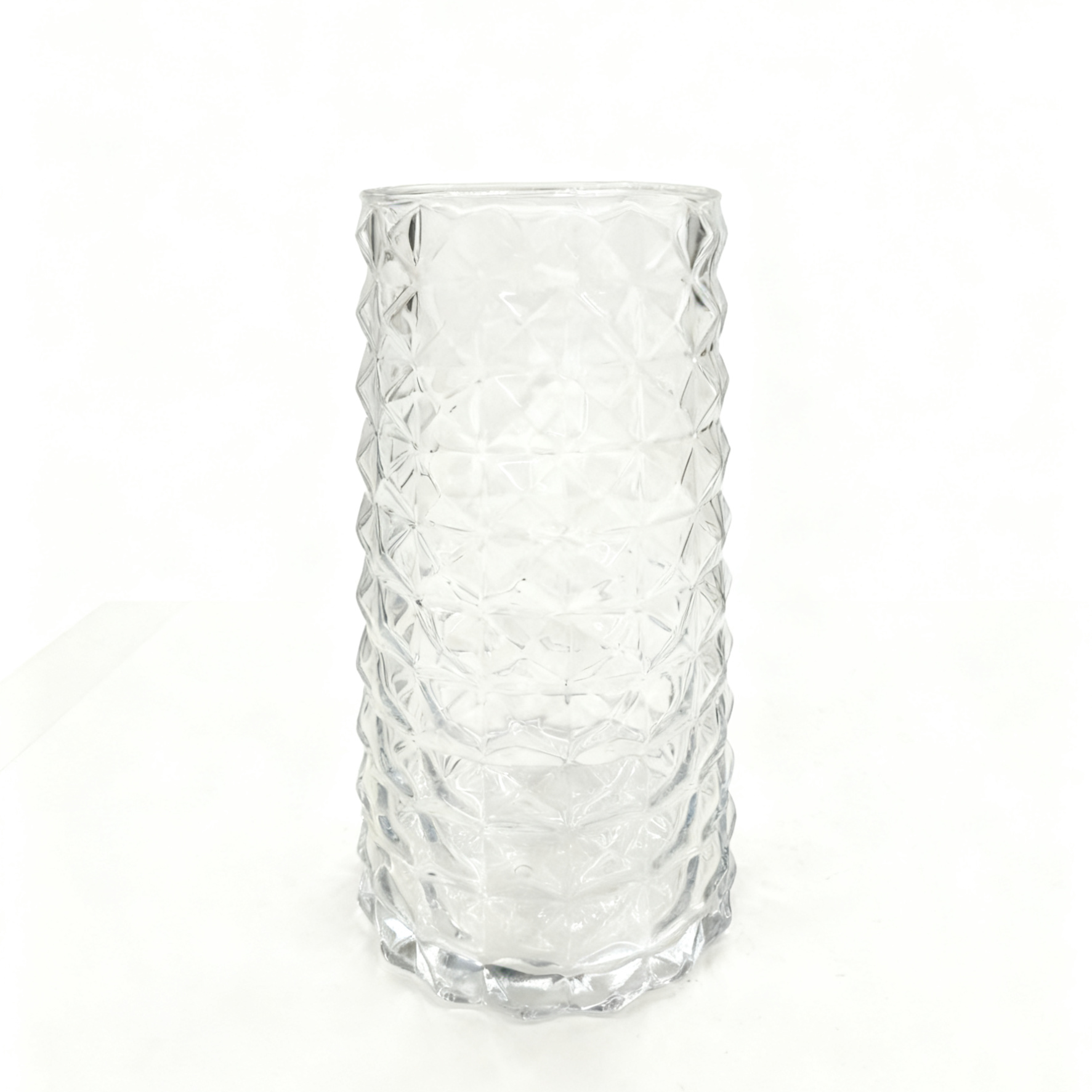 玻璃杯/竹节杯/玻璃小熊杯/茶具杯子/玻璃商务杯白底实物图