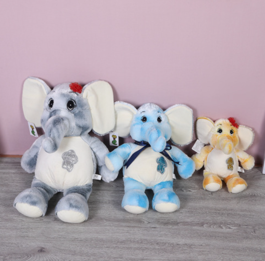 Forest animal elephants in various sizes and colors can be customized with logos. Zoo gifts are available details Picture