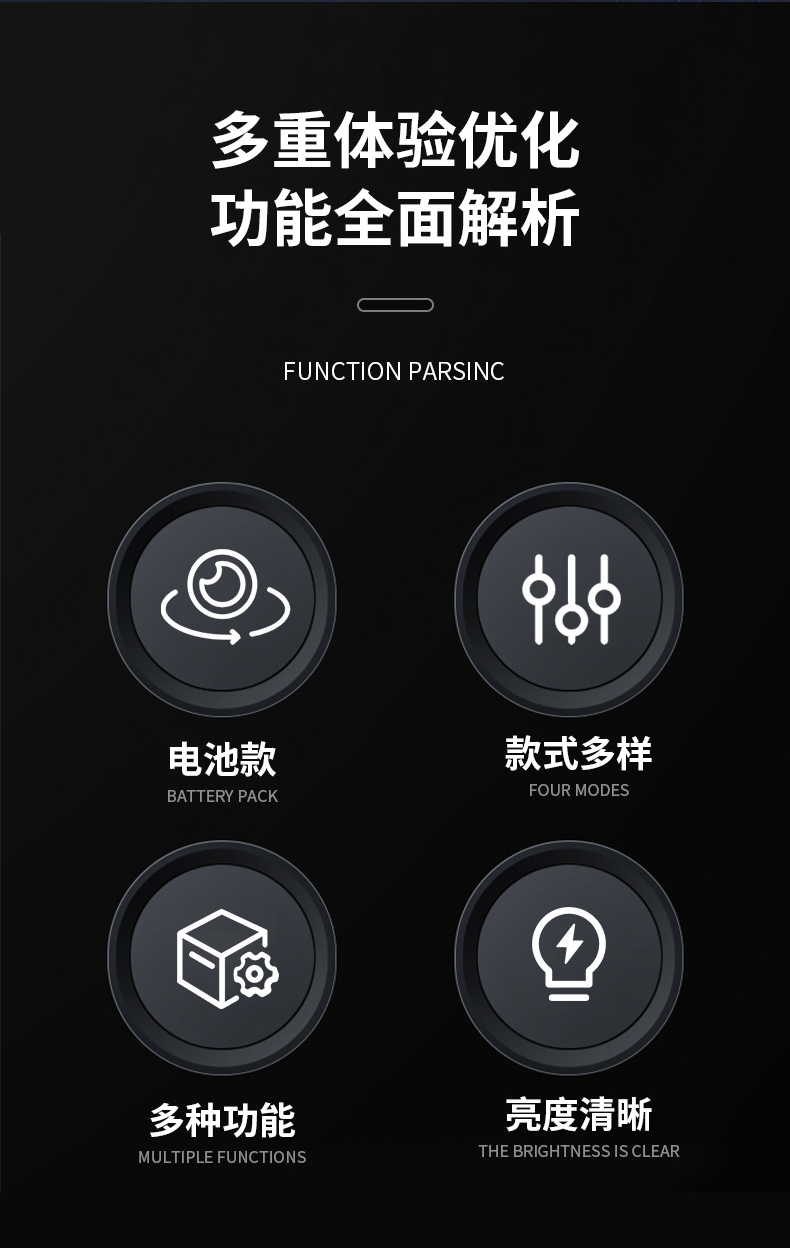 Flashlight charging portable COB with magnet, multi-functional pen holder, work light, LED maintenance light, long-lasting strong light pic 5