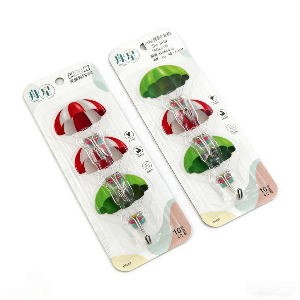 503-3降落伞挂钩强力无痕粘钩粘胶贴宿舍厨房勾墙壁墙面厕所免钉黏钩