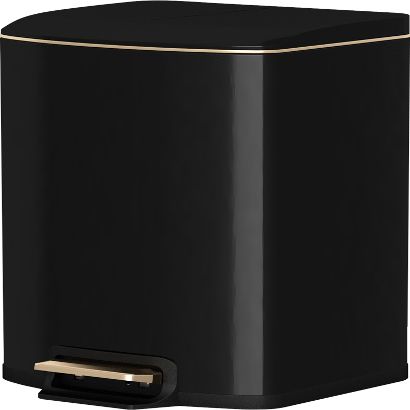 皓冠A1不锈钢410垃圾桶分类收纳桶铁垃圾桶家用办公卫生间厨房环保耐用